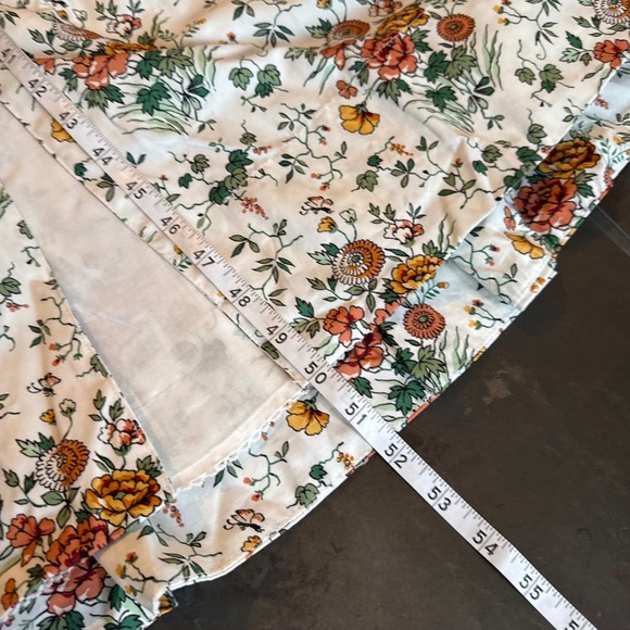 Anthropologie Tommie Zip Front Midi Dress NWT 3X Ivory Comb Floral Smocked Plus - Picture 16 of 16